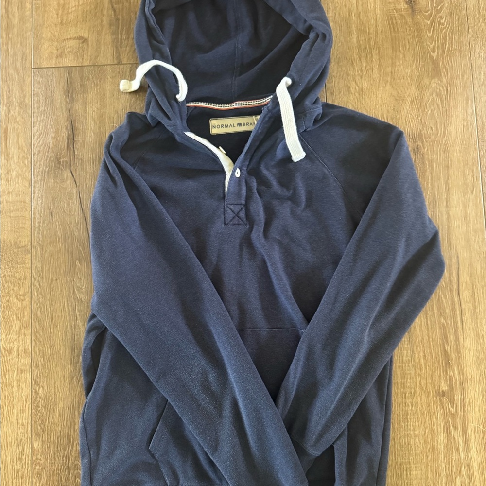 Navy Blue Hoodie by normal brand , medium